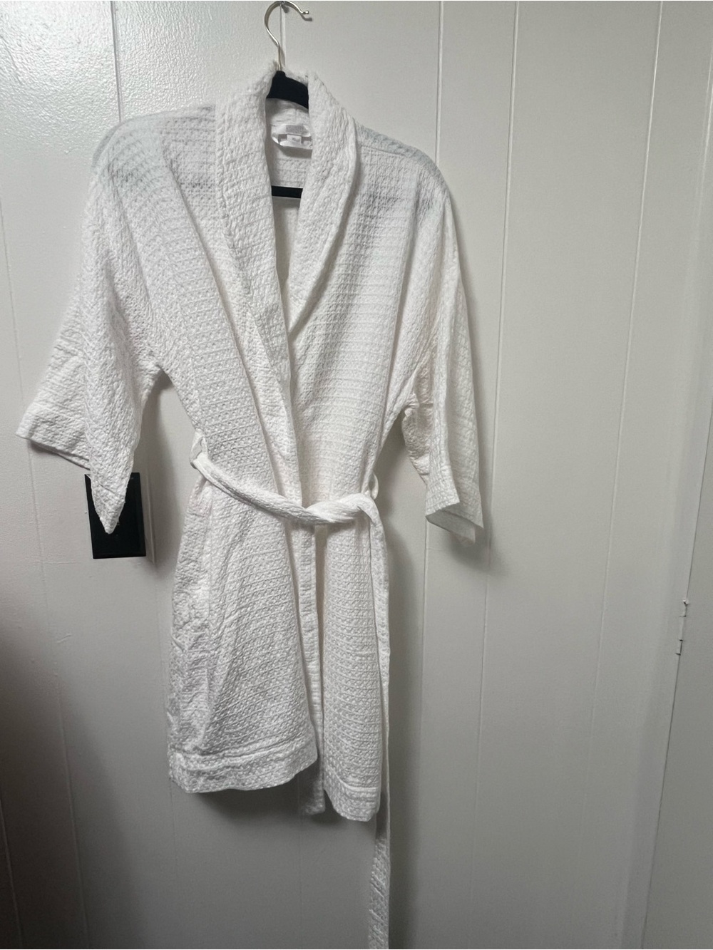 Nordstrom White Waffle Kimono Robe - Cozy Spa Wrap